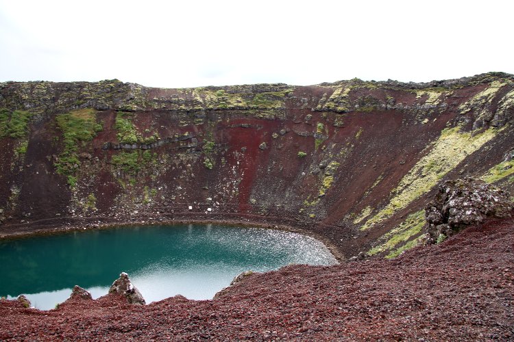 Cratère d'un ancine volcan - Islande