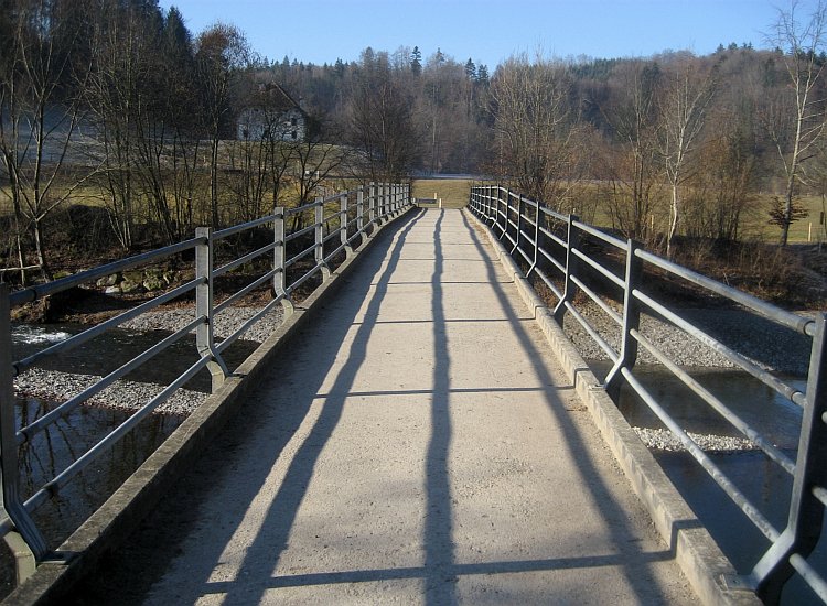 Reiki - Le pont enjambant la Sarine à Hauterive