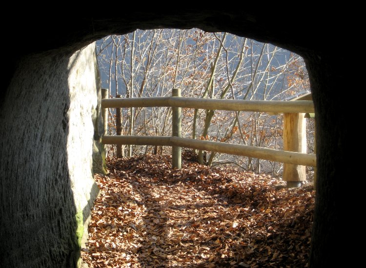 Reiki - Sortie du tunnel menant au plateau de Pérolles