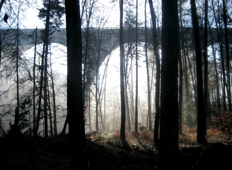 Reiki - Arches du pont de Pérolles enjambant la vallée de la Sarine